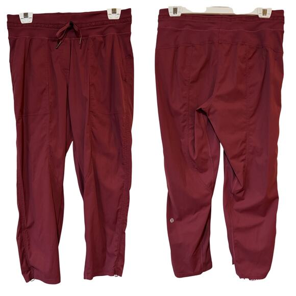 Lululemon Dance Studio Mid-Rise Crop 25" Mulled Wine Size 8 EUC W6AVQS Yoga - Picture 6 of 14